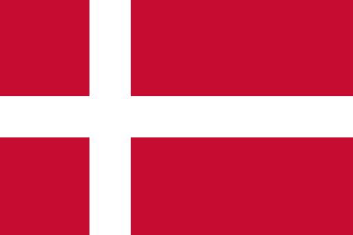 Flagg av landet med valutakoden: DKK 